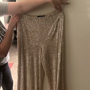 Sugarlips Shimmering Gold Trousers